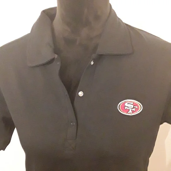 Black Fan Fancisco 49ers polo M - Picture 2 of 4